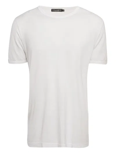 Pre-owned Dolce & Gabbana Cotton Jersey T-shirt In White