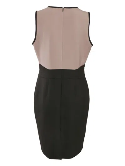 Pre-owned Hugo Boss 2010s Colour-block Dalota Dress In Black