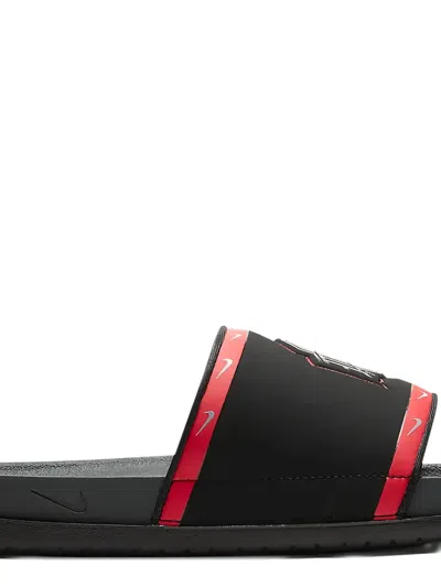 Nike Offcourt Logo-detail Slides In Black