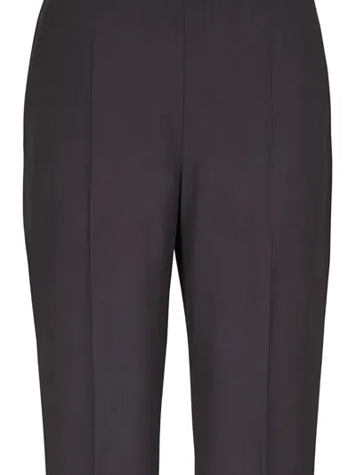 Agnona Elastic-waistband Trousers In Gray