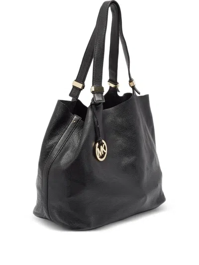 Pre-owned Michael Kors Leather Tote Bag In Black