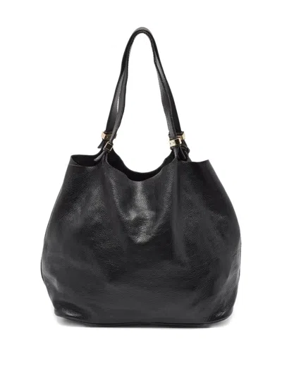 Pre-owned Michael Kors Leather Tote Bag In Black