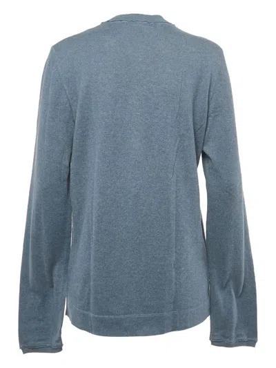 Pre-owned Dolce & Gabbana Button-front Cotton Top In Blue