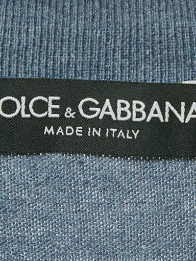 Pre-owned Dolce & Gabbana Button-front Cotton Top In Blue