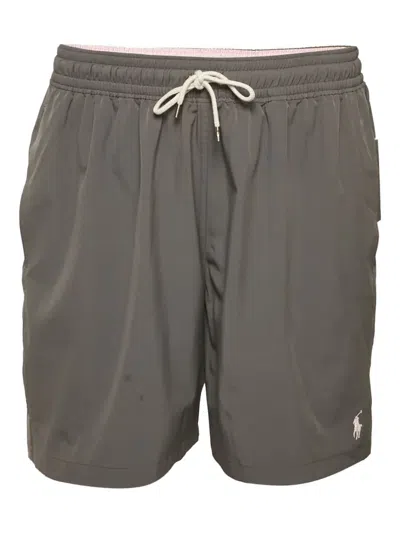 Pre-owned Polo Ralph Lauren Drawstring Swim Shorts In Gray