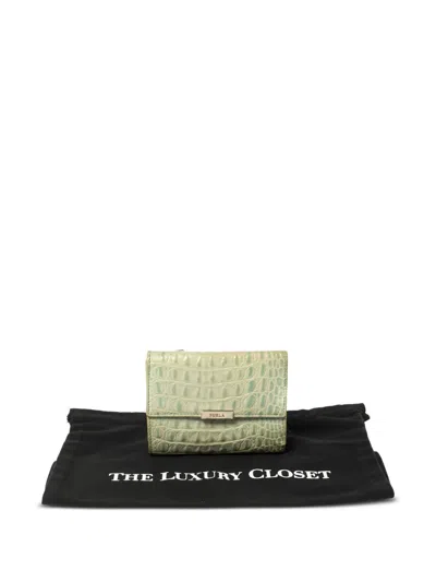 Pre-owned Furla 360372 Green