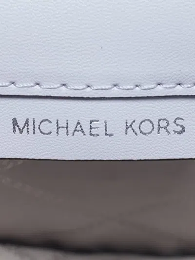 Pre-owned Michael Kors Monogram-pattern Flap Cross Body Bag In Purple