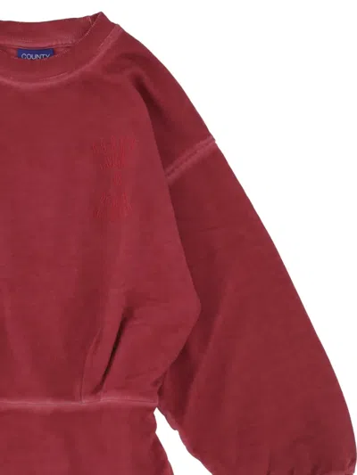 County Of Milan Logo-detailed Dress In Red