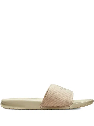 Nike X Stussy Benassi Slides In Metallic