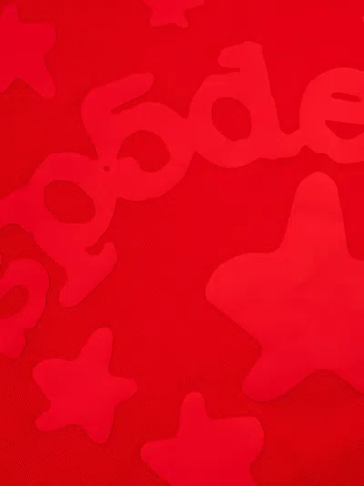 Sp5der Beluga Star-print Tote Bag In Red