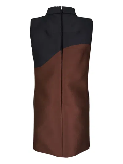 Dorothee Schumacher High-neck Embroidered Dress In Animal Print