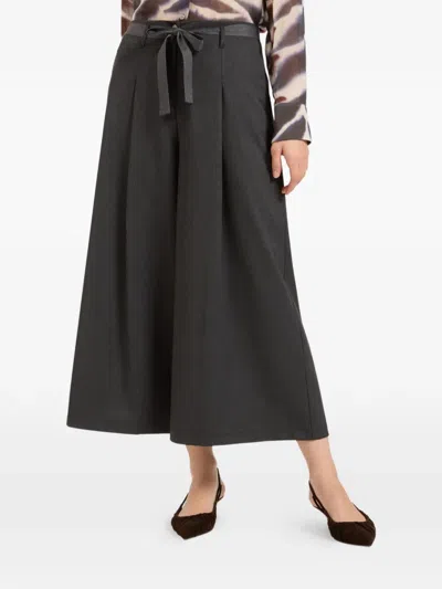 Elena Miro' Tie-waist Pleated Shorts In Black