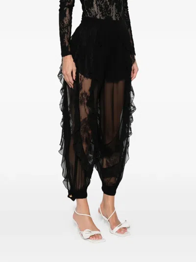 REBELLION 荷叶边蕾丝长裤
