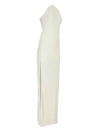 Tom Ford Draped One-shoulder Maxi Dress In White