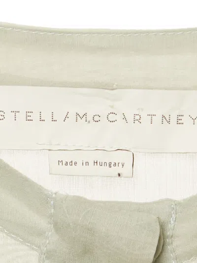 Pre-owned Stella Mccartney Broderie-anglaise Long-sleeve Blouse In Gray