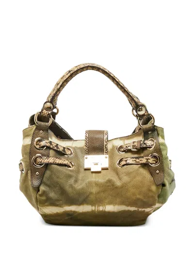 Pre-owned Jimmy Choo Ramona Shoulder Bag In Green