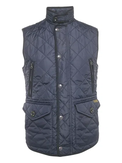 Pre-owned Polo Ralph Lauren Quilted Gilet In Blue