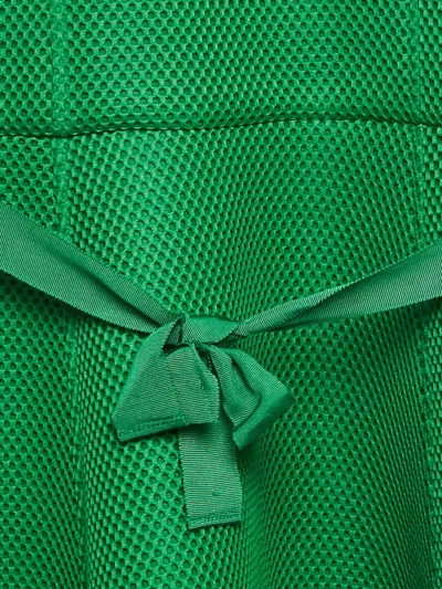 Pre-owned Carolina Herrera Mesh Ribbon Dress In Green