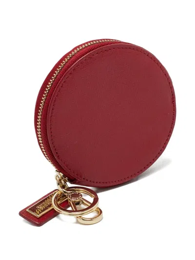 Pre-owned Furla 2010s Round-zip Coin Purse In Red