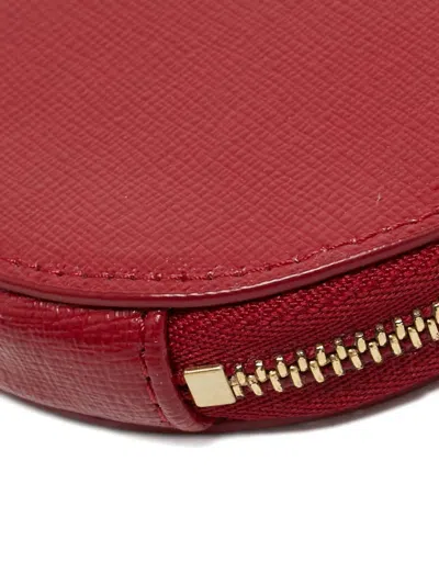 Pre-owned Furla 2010s Round-zip Coin Purse In Red
