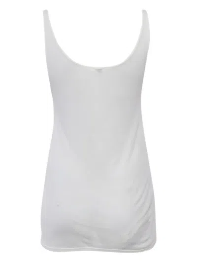 Pre-owned Saint Laurent Ribbed Tank Top In White