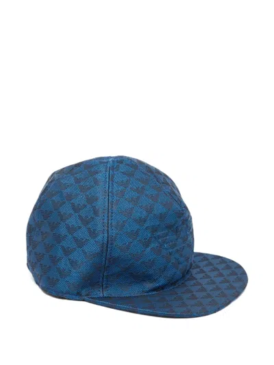 Pre-owned Emporio Armani 2000s Logo-print Cap In Blue