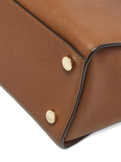 Pre-owned Michael Michael Kors Leather Satchel Bag In Brown