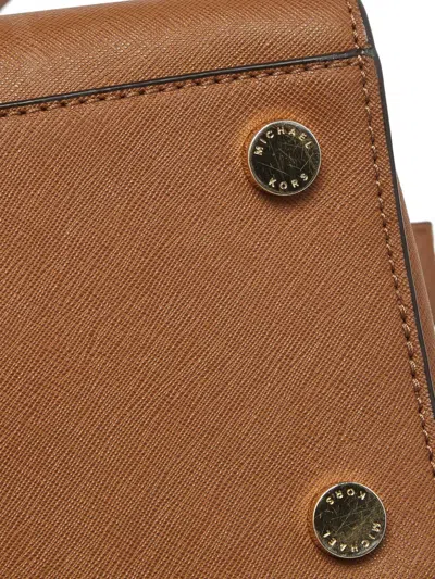 Pre-owned Michael Michael Kors Leather Satchel Bag In Brown