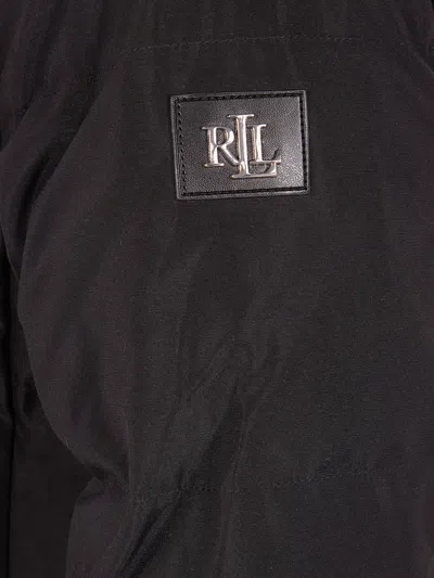 Ralph Lauren Faux-fur Collar Coat In Black