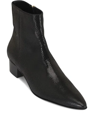 Arteana 30mm Arona Pointed-toe Block-heel Boots In Black