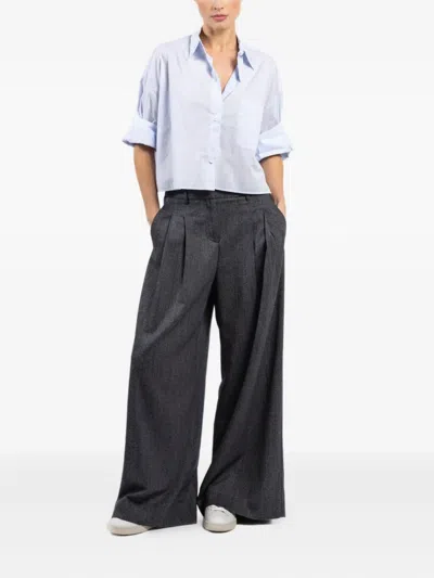 Twp Next Didi Pleated Trousers In Brown