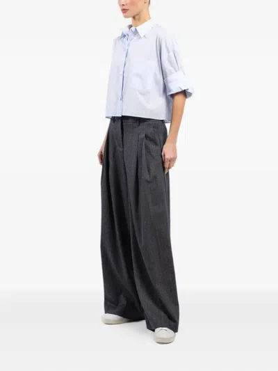 Twp Next Didi Pleated Trousers In Brown