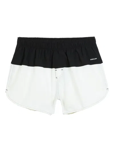 Osklen Two-tone Elasticated Swim Shorts In White