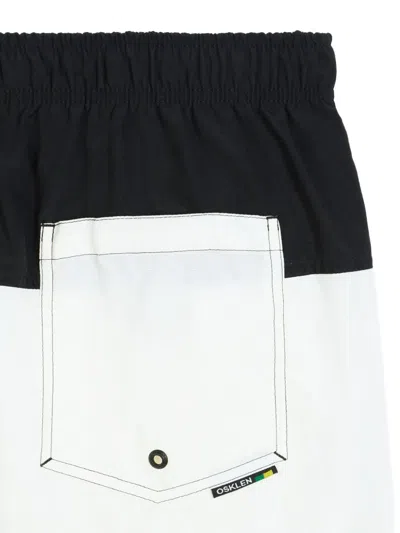 Osklen Two-tone Elasticated Swim Shorts In White