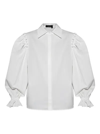 Anouki Ruffled-detail Shirt In White