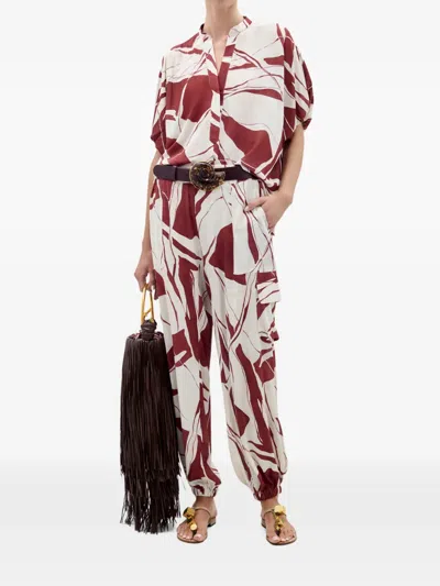 Silvia Tcherassi Abstract Susanne Blouse In White