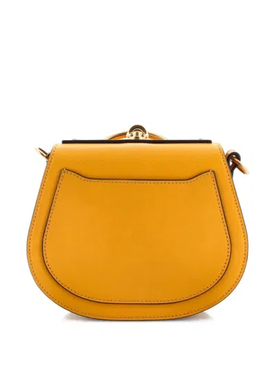 Pre-owned Chloé Nile Leather Small Crossbody Bag In Orange