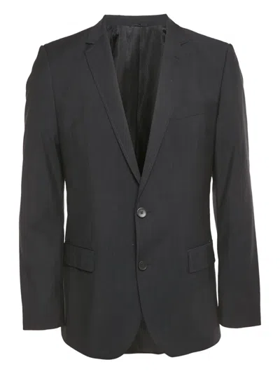 Pre-owned Boss Green Hugo Boss Single-breasted Wool Blazer In Blue