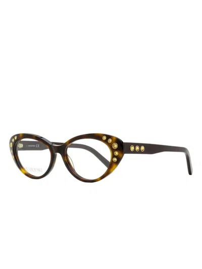 Swarovski Eyewear Sk5429 Cat-eye Glasses In Brown