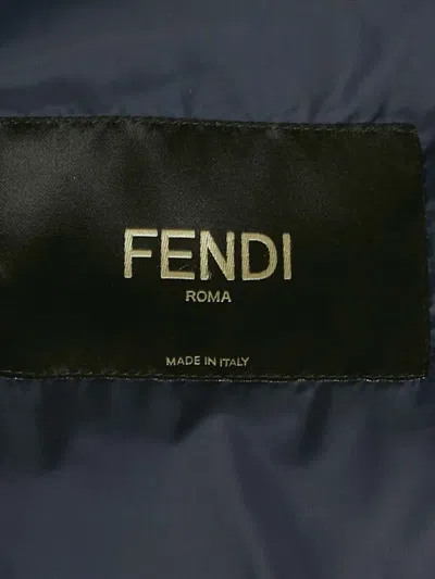 Pre-owned Fendi Logo Mania Padded Gilet In White