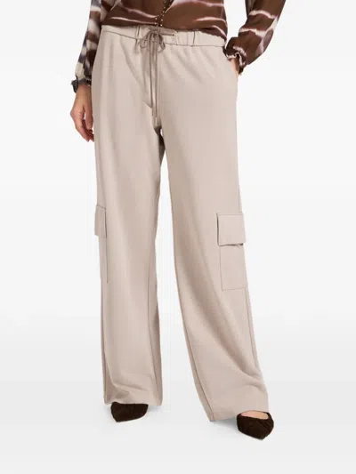 Elena Miro' Drawstring Pocket Trousers In Neutral