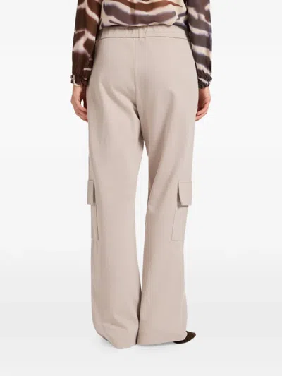 Elena Miro' Drawstring Pocket Trousers In Neutral