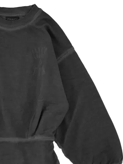 County Of Milan Logo-detailed Dress In Black