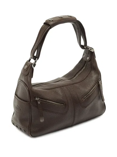 Pre-owned Tod's Vintage Micky Shoulder Bag In Brown