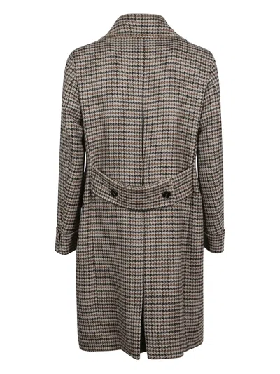 Gabriele Pasini Double-breasted Houndstooth Coat In Multi