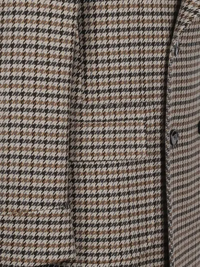 Gabriele Pasini Double-breasted Houndstooth Coat In Multi