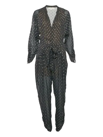 Pre-owned Stella Mccartney Polka-dot Jumpsuit In Blue