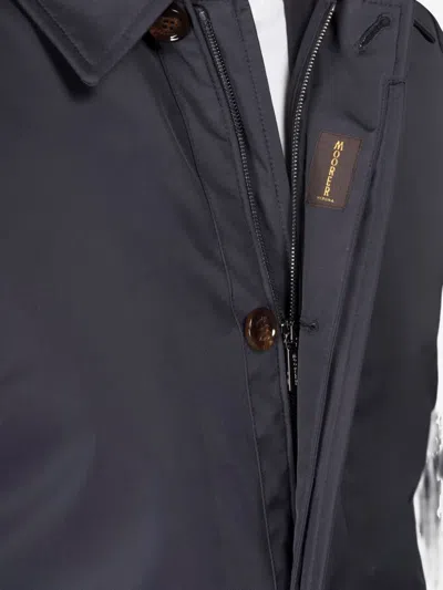Moorer Vitali-se1 Zip-up Coat In Blue