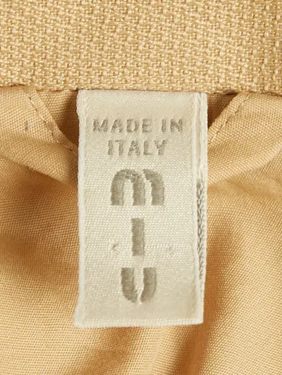 Pre-owned Miu Miu Single-breasted Suit In Neutral
