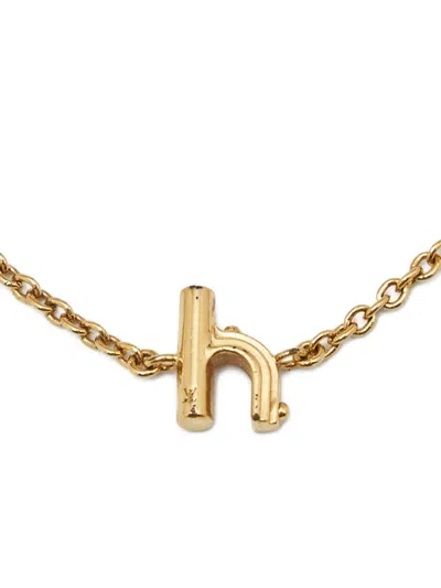 Pre-owned Louis Vuitton H-motif Bracelet In Gold